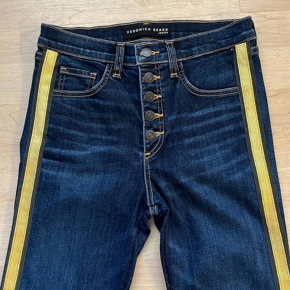 Veronica Beard Kick Out Boot Cut Jeans Dark Wash Women’s 26 - Picture 6 of 13